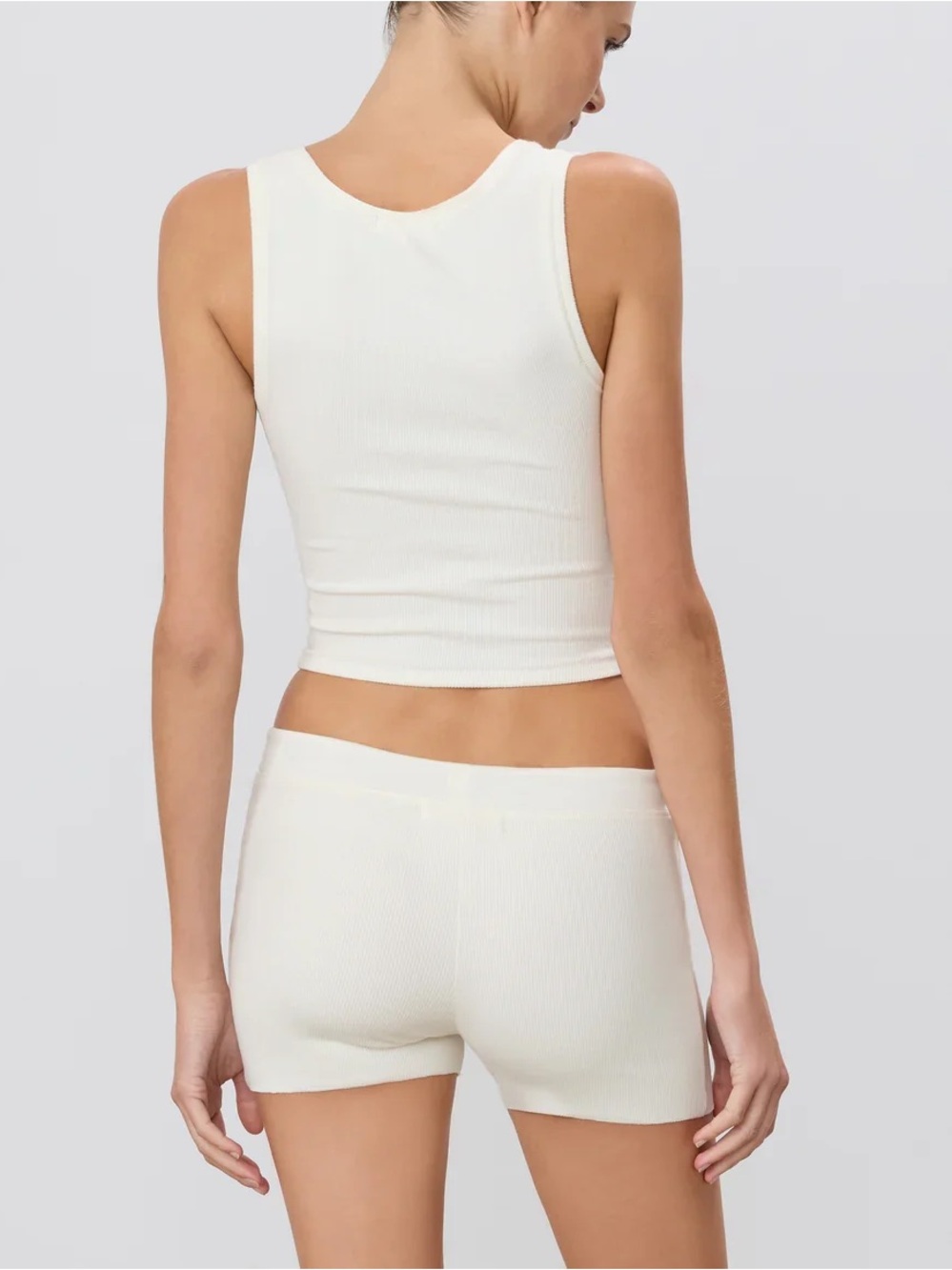 ETERNE Rib Lounge Set - Ivory - S/M - Picture 3 of 6